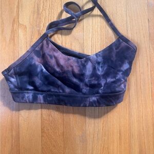 lululemon athletica Tie-Dye Sports Bra in Black and Brown